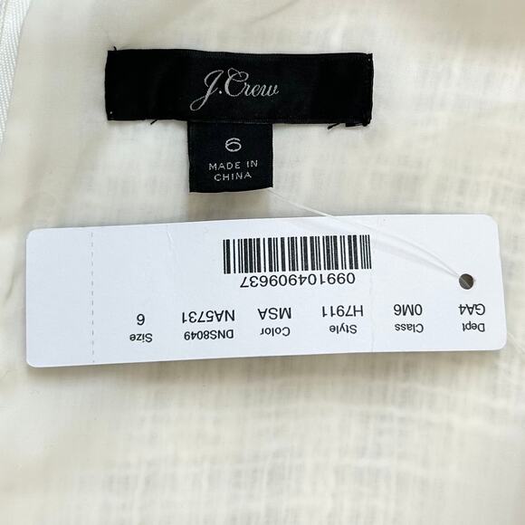J. Crew White Tweed Sleeveless Knee Length Pencil Sheath Dress NWT - Picture 9 of 10
